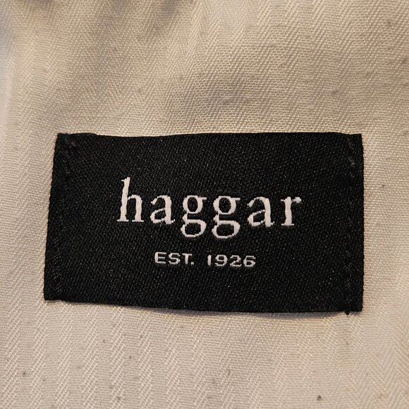 Haggar Mens Gabardine Flat Front Expandable Waist Casual Shorts - 34 - Picture 4 of 8